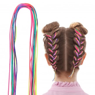 30 Pcs Hair Braids Colorful Hair Wrap String Assorted Gradient Color 