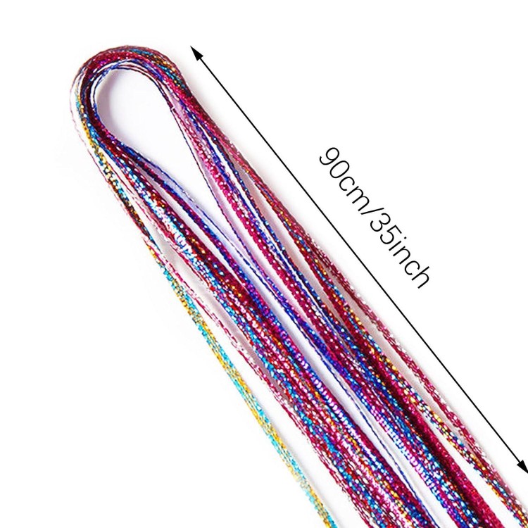 120 PCS Colorful Hair Wrap String for Braids