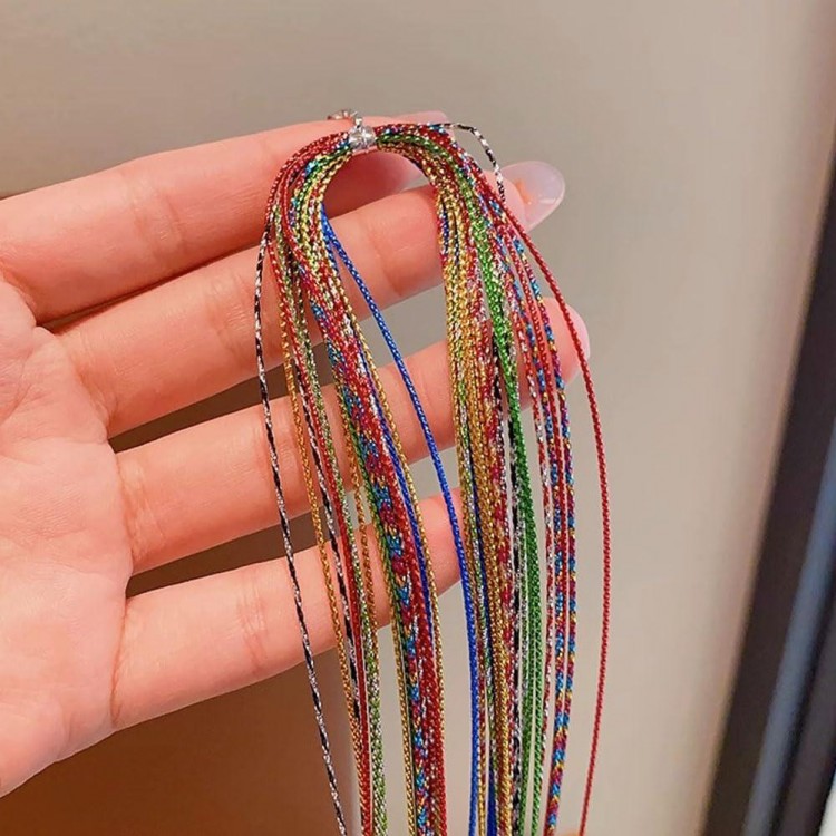 120 PCS Colorful Hair Wrap String for Braids