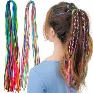 50cs Colorful Hair Wrap String Braiding Hair Ties