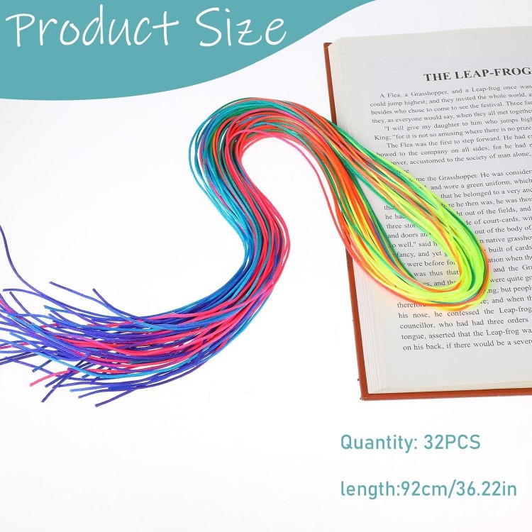 32Pcs Colorful Hair Strings