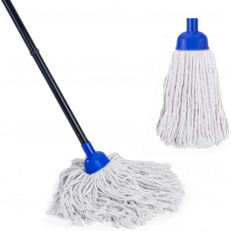 Mop for Floor Cleaning,2 Pcs Cotton String Wet Mops Replacement Head Refill