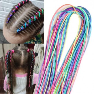 30 Pcs Mix Colorful Hair Wrap String