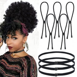 8 PCS Adjustbale Hair Tie for Thick Heavy Hair