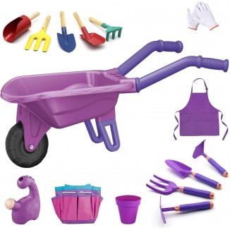 15 PCS Kids Gardening Tool Set for Girls Boys, Toddler Gardening Tools Set
