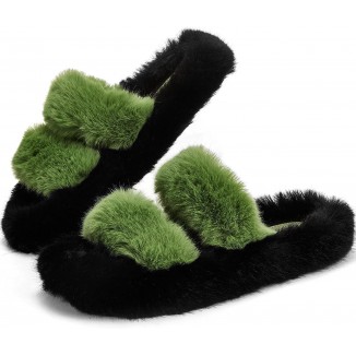 Women's Fuzzy Slippers Sandals