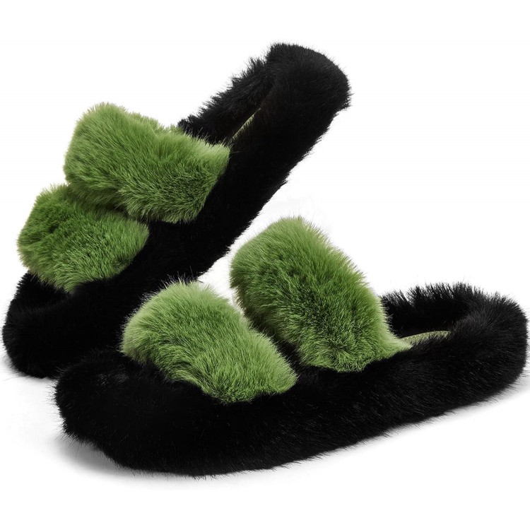 Women's Fuzzy Slippers Sandals