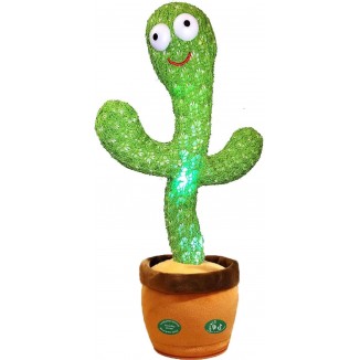 Dancing Cactus Mimicking Toy,Talking Repeat Singing Sunny Cactus Toy