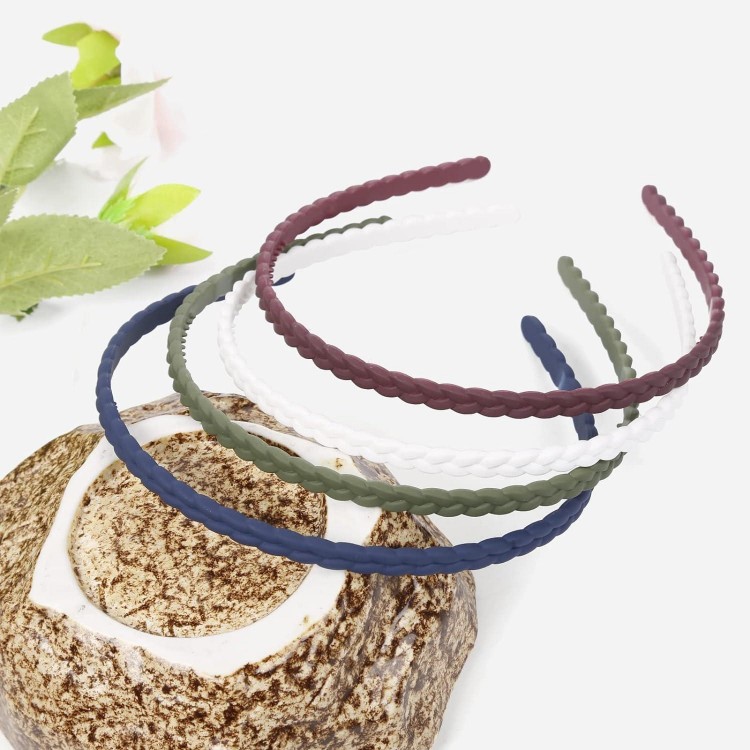 7mm Thin Headbands For Women, 12 Pcs