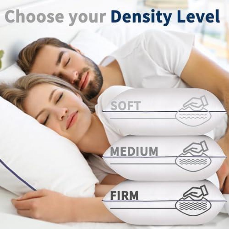 Bed Pillows for Sleeping 2 Pack Medium Firm