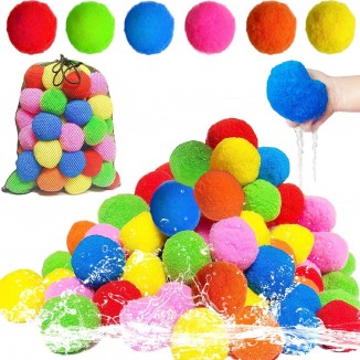 84 Pcs Reusable Water Balls, Reusable Water Balloons for Outdoor Toys