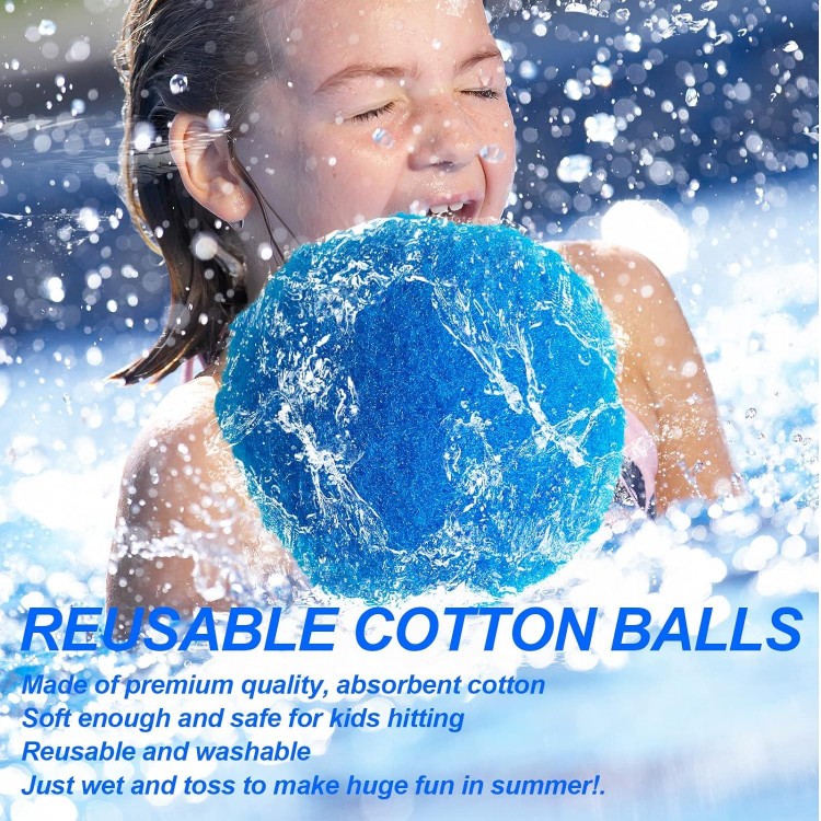 84 Pcs Reusable Water Balls, Reusable Water Balloons for Outdoor Toys