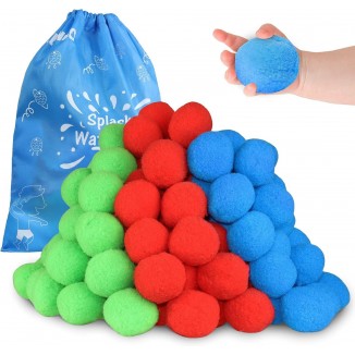 60 Reusable Cotton Water Balls Outdoor Toys for Kids 4-8 8-12