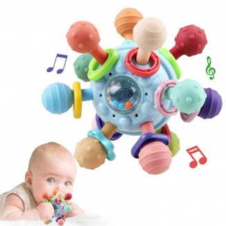 Baby Rattle Chew Toys - Toddler Educational Learning Toys