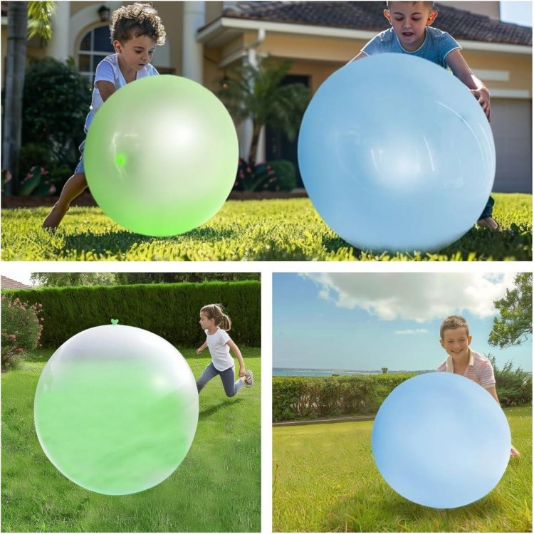 2pcs Giant Bubble Balls Water Balloons Quick Fill Large Beach Balls