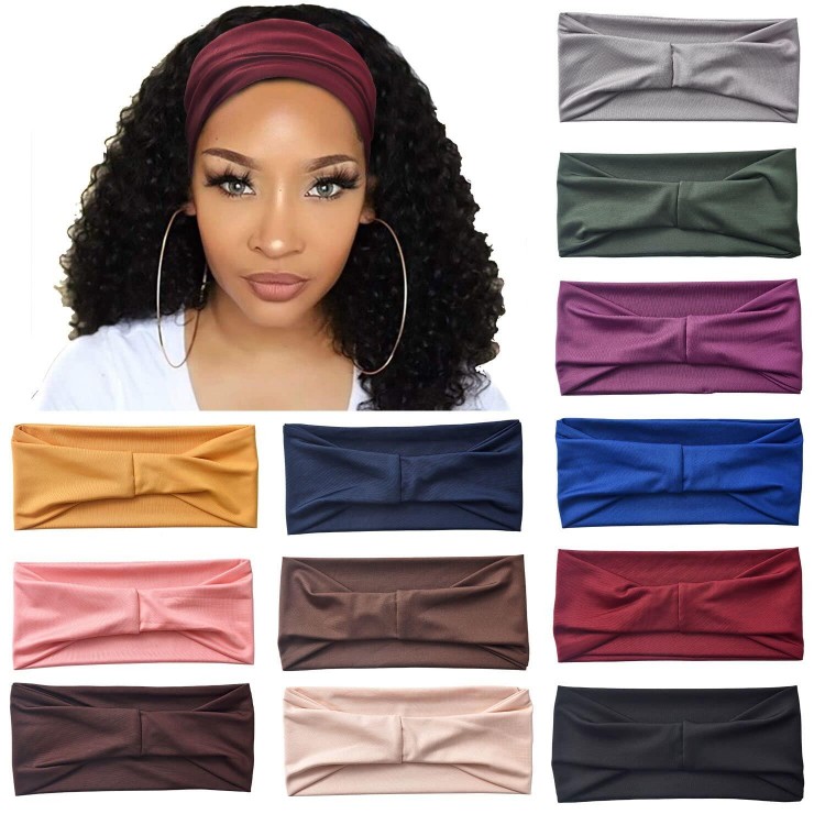 12 Pack Wide Headbands for Women No slip