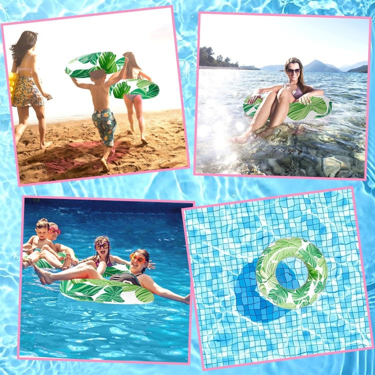 Inflatable Pool Floats Rings - Water Floaty Toys - Suitable for Teens Aged 12+