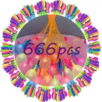 666 PCS Water Balloons,Self-Sealing Quick Fill Water Balloons