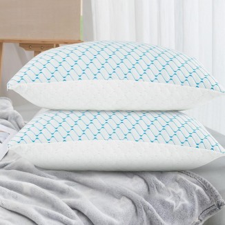 Memory Foam Pillows Queen Size Set of 2