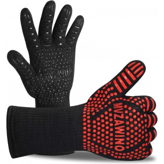 1472°F Extreme Heat Resistant Oven Gloves, Grilling Gloves with Cut Resistant