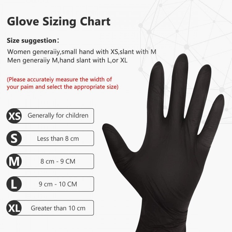 Latex Free Safety Working Gloves for Food Handle or Industrial Use