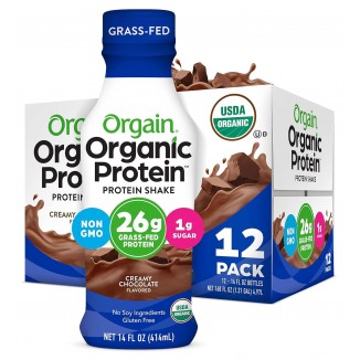 Orgain Organic Protein Shake, Grass Fed Dairy, Creamy Chocolate - 26g Whey Protein