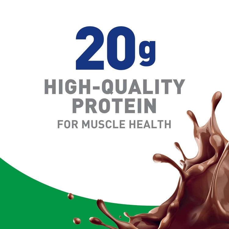 BOOST High Protein with Fiber Complete Nutritional Drink, Rich Chocolate, 8 fl oz Bottle, 24 Pack