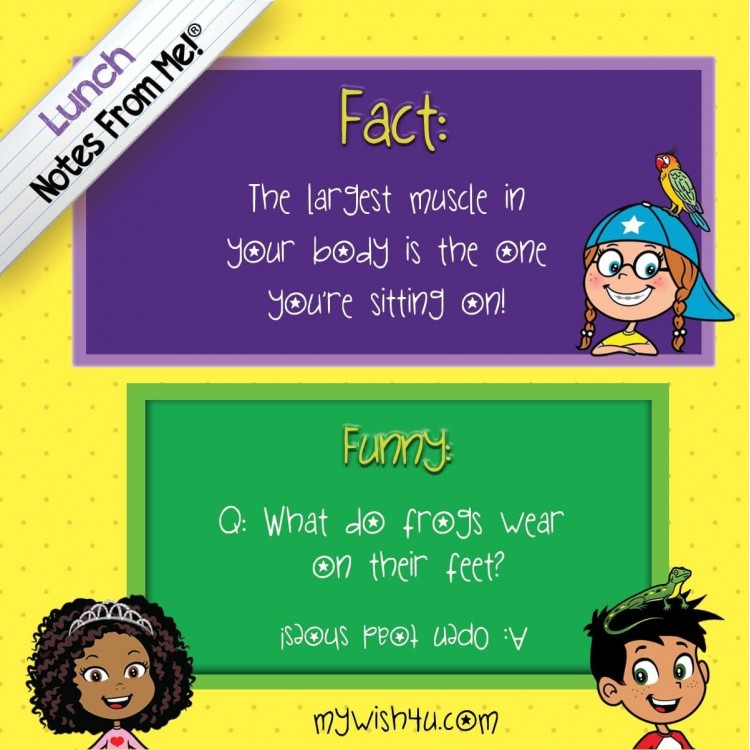 101 Colorful Lunch Box Notes for Kids with Fun Facts and Jokes