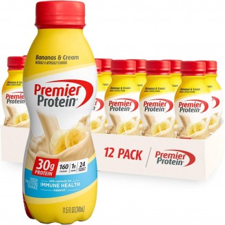 Premier Protein Shake, Bananas & Cream, 30g Protein, 1g Sugar
