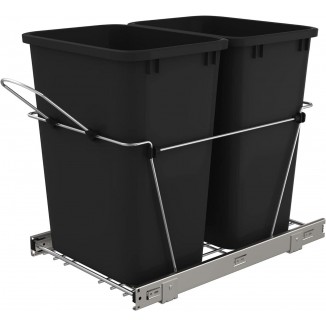 Double Pull Out Trash Can for Under Kitchen Cabinets