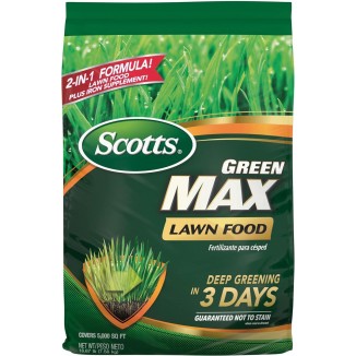 Green Max Lawn Food, Lawn Fertilizer Plus Iron Supplement