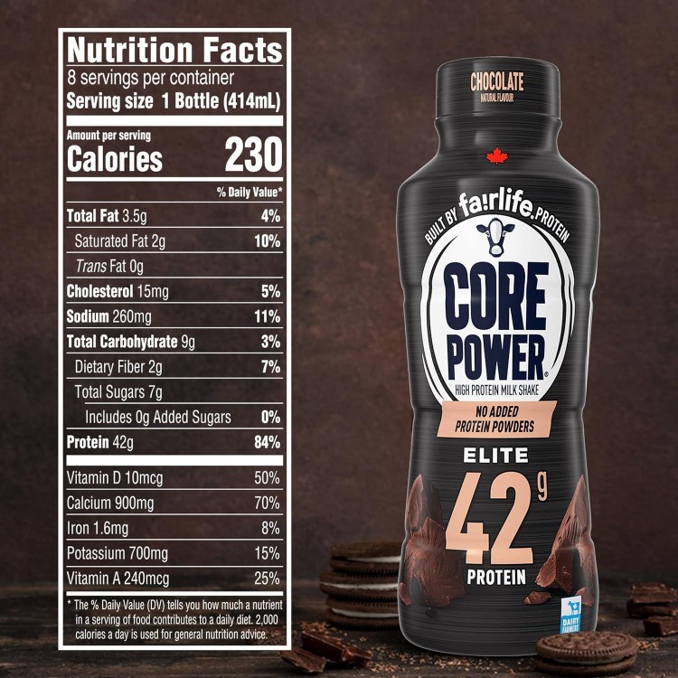 Chocolate High Protein Shakes (42 Grams) 14 Oz