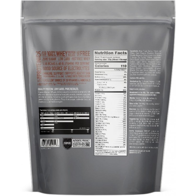 Dutch Chocolate Whey Isolate Protein Powder with