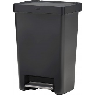 Rubbermaid Premier Series II Step-On Trash Can for Home and Kitchen