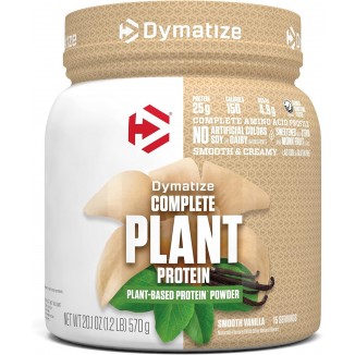 Vegan Plant Protein, Smooth Vanilla, 25g Protein, 4.8g BCAAs