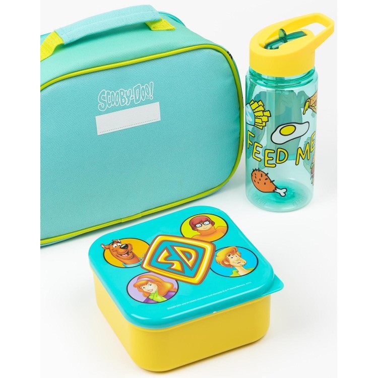 Scooby-Doo 3 Piece Lunch Box Set | Kids Mystery Machine Lunch Bag, Bottle