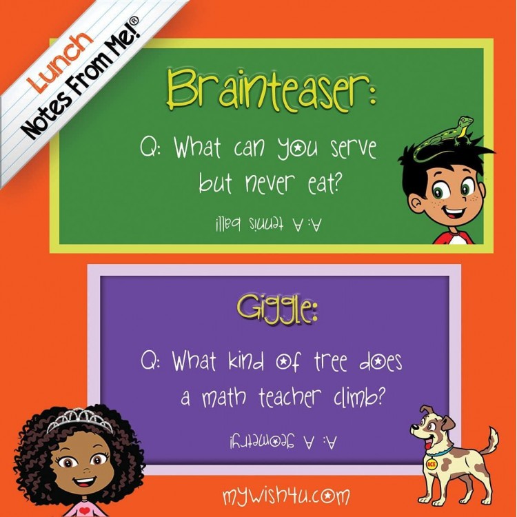 101 Tear-Off Lunch Box Notes for Kids, Brainteasers & Giggles