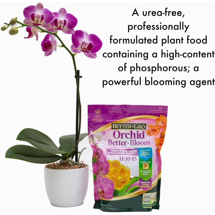  Orchid Better-Bloom 11-35-15 - Urea- Bloom Fertilizer for Orchids