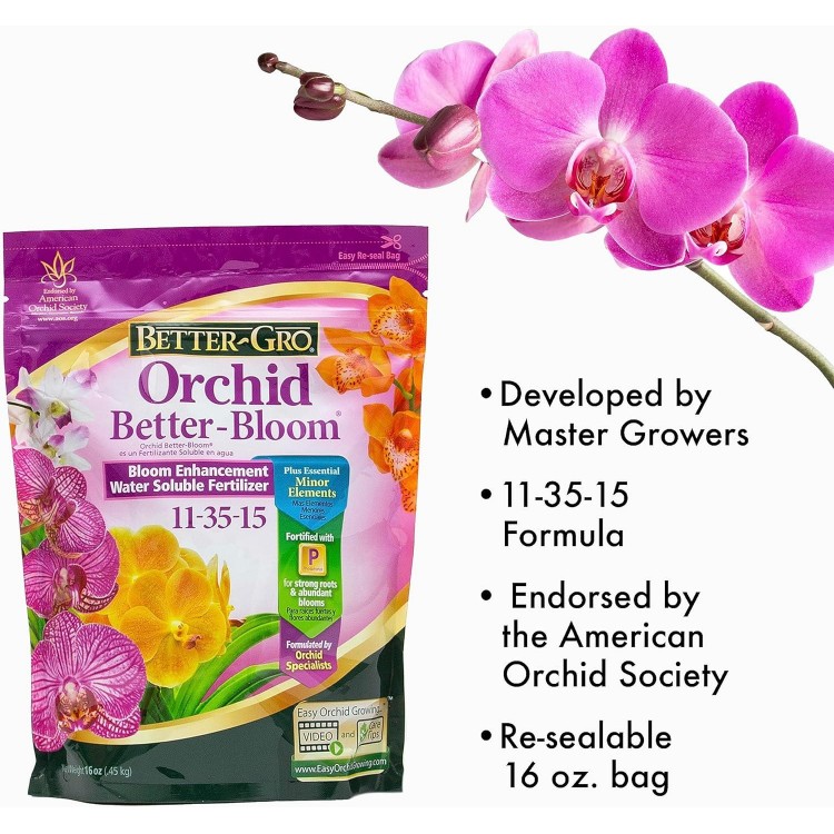  Orchid Better-Bloom 11-35-15 - Urea- Bloom Fertilizer for Orchids