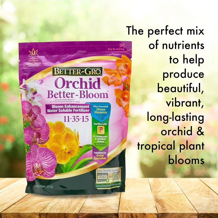  Orchid Better-Bloom 11-35-15 - Urea- Bloom Fertilizer for Orchids