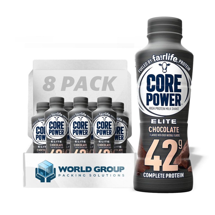 Fairlife Core Power Elite Chocolate (8 Pack) High Protein Milk Shakes 42g - 14 Fl Oz - Ready to Drink