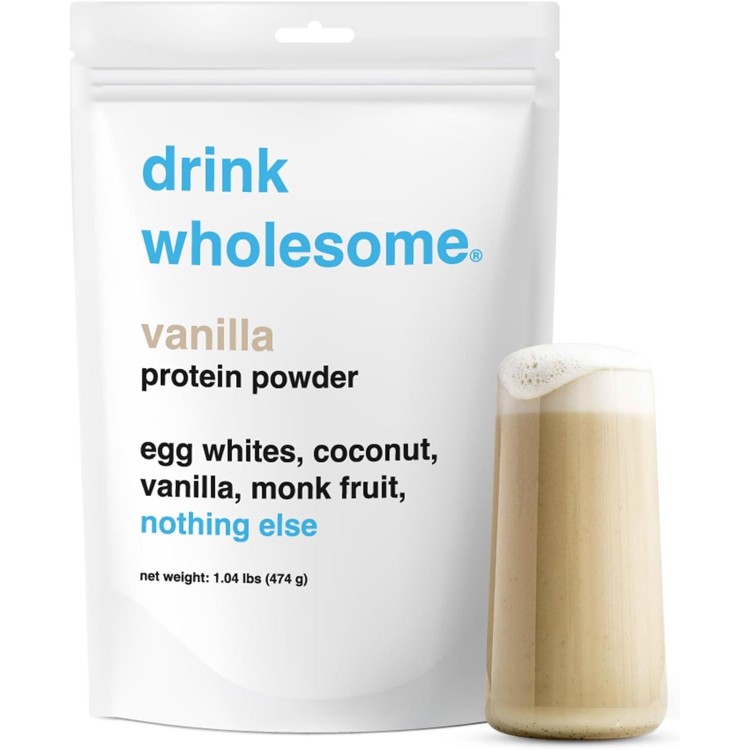 drink wholesome Vanilla Egg White Protein Powder