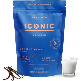 ICONIC Protein Powder, Vanilla Bean - Sugar , Low