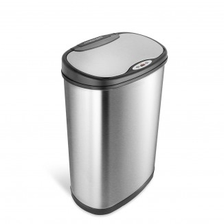 Automatic Touchless Motion Sensor Oval Trash Can