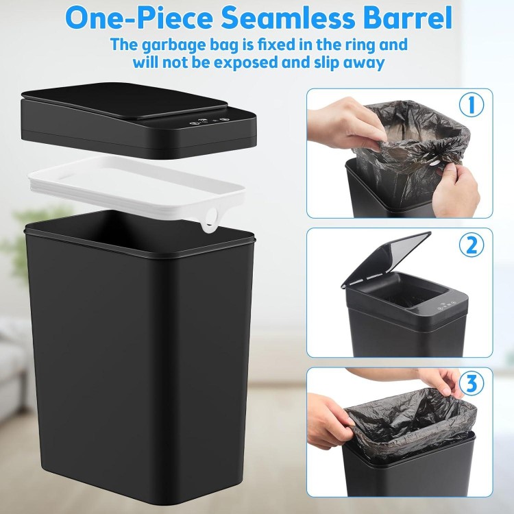 2 Pack 2.2 Gallon Automatic Touchless Garbage Can