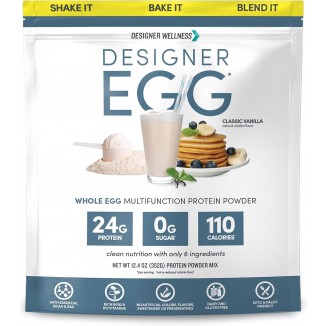 Designer Egg, Natural Egg Yolk & Egg White Protein Powder
