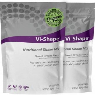 Vi Shape Original Nutritional Shake Mix Sweet Cream Flavor | 22oz (2 Bags, 48 Servings)