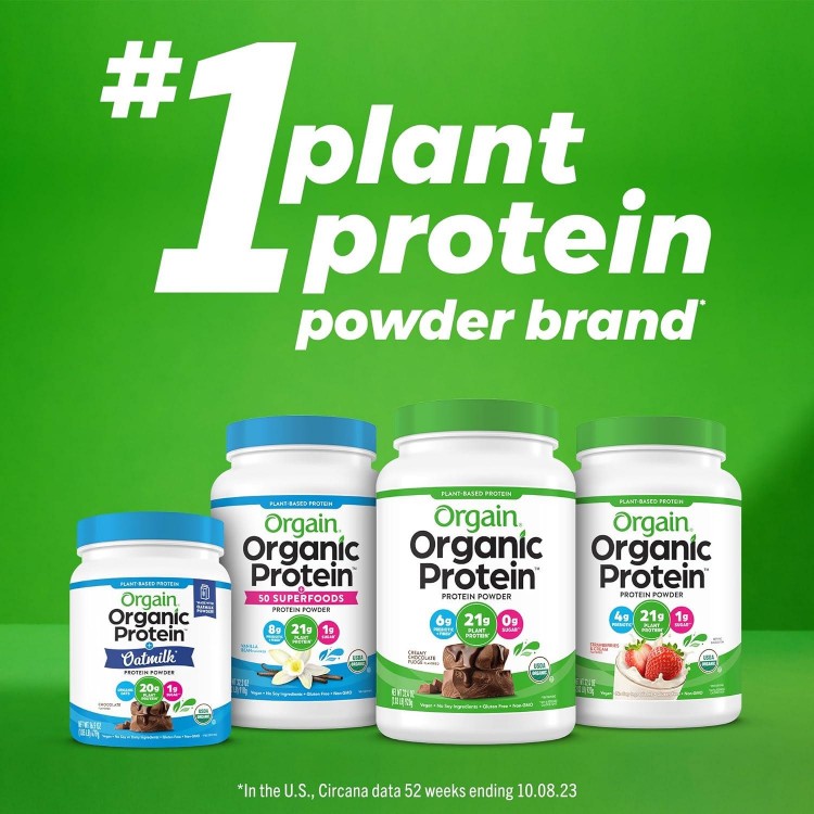 Organic Vegan Protein Powder, Creamy Chocolate Fudge