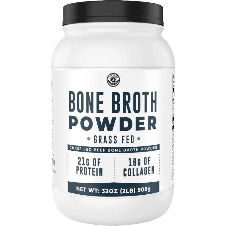 Bone Broth Protein Powder, Pure Grass Fed Bone Broth