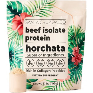 Beef Isolate Protein Powder, Horchata, Rich in Collagen Peptides
